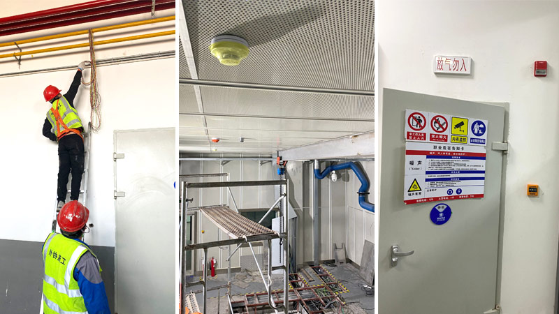 汽車發(fā)動機實驗室七氟丙烷