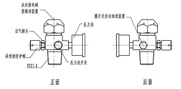 高壓二氧化碳滅火系統(tǒng)驅(qū)動氣體瓶容器閥